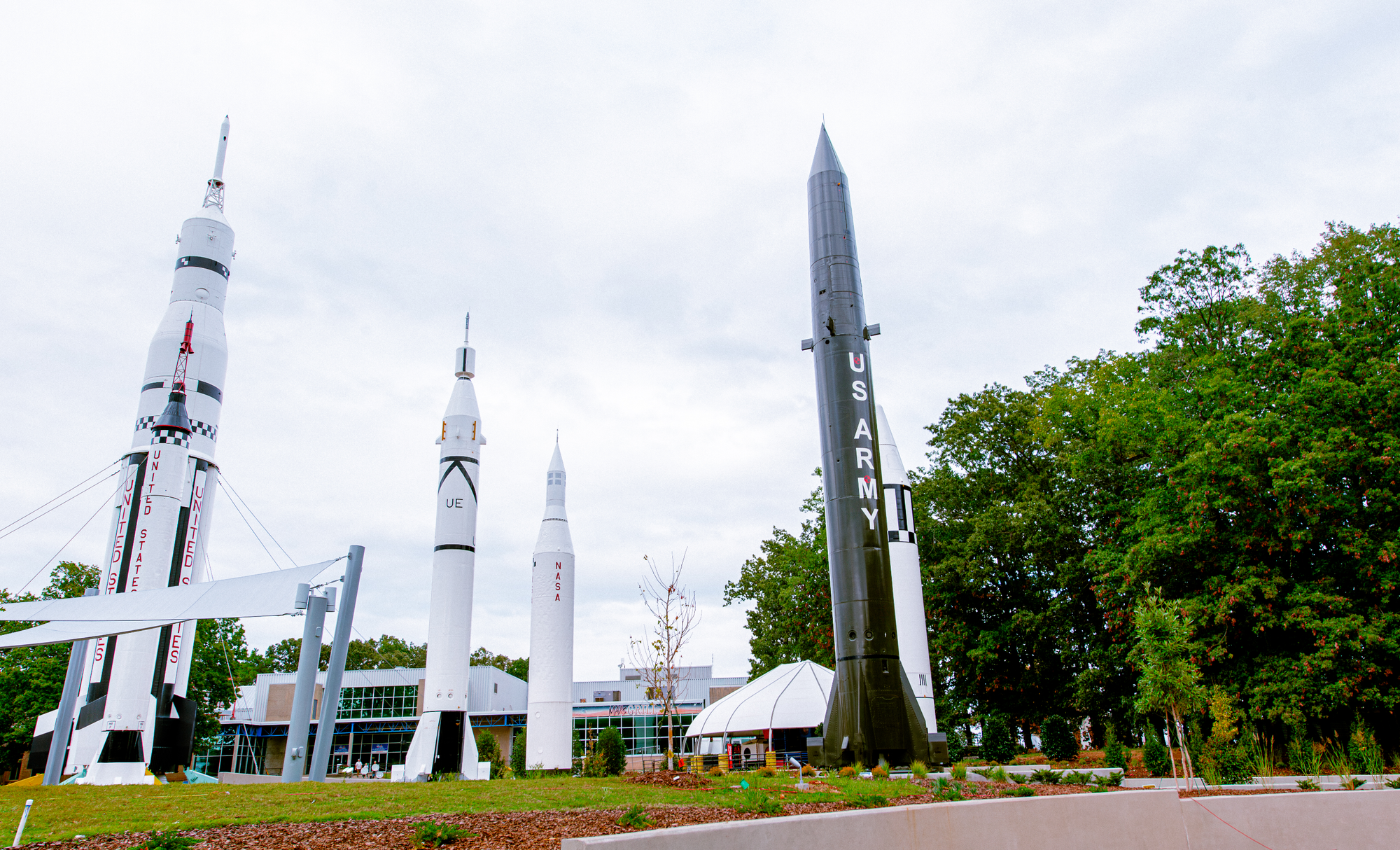 A portion of the rocket garden